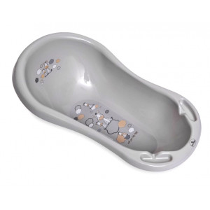 Detská vanička LORELLI Zebra 84cm, sivá